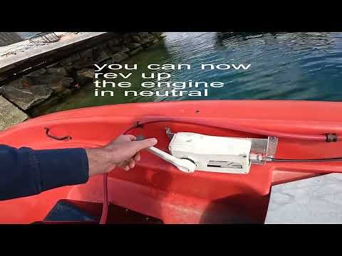 How to start outboard engine with remote control steering system 9.9 tohatsu.