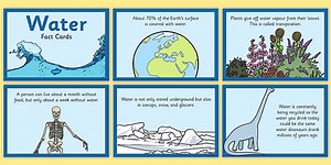 Water Fact Cards
