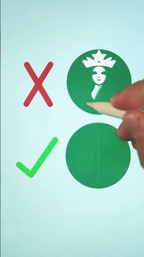 How to draw Starbucks logo 🎨😆 #lol #memes #art #shorts