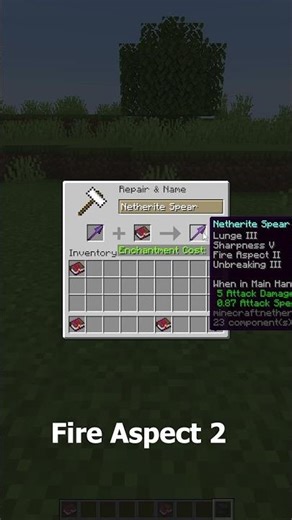 Best Enchantments For Spear #minecraft #jpxgamer #gaming