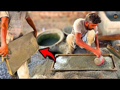 How Cement Slabs Are Made | Amazing Concrete Slab Making Process