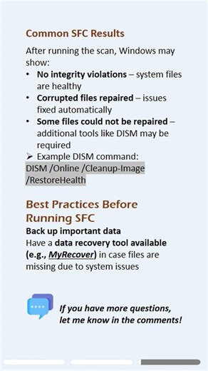 Does SFC Scannow delete your files? #file #delete