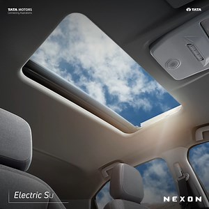 Open up to endless skies and scenic views 🤩😉 Ft. Electric Sunroof in the Tata Nexon #TataNexon #Nexon #NexLevel #TataMotorsPassengerVehicles | Tata Motors Cars