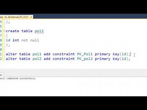24 SQL CONSTRAINT ALTER PRIMARY KEY SQL SERVER KURDISH TUTORIALS (فيركارى كوردى)