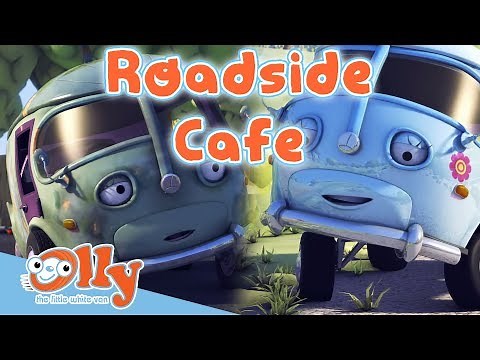 Cars for Kids - Roadside Cafe | Transport for Kids | Olly the Little White Van | Full Episode