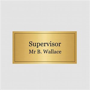 [Hot Item] Acrylic Supervisor Sign Manager Signs Etched Supervisor Signage for Building