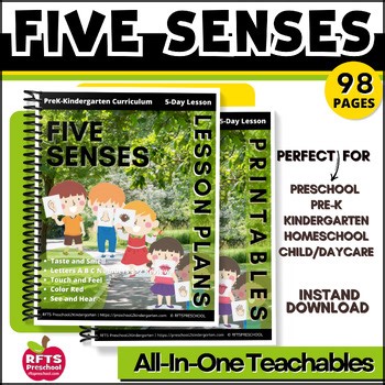 Five Senses Preschool Lesson Plans Activities SEPTEMBER Kindergarten Curriculum