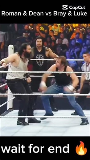 Roman reigns and Dean ambrose vs Bray Wyatt and luke harper wait for end 🔥 #viral #trending #shorts
