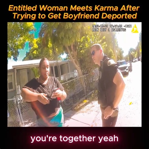 Entitled Woman Meets Karma After Trying to Get Boyfriend Deported #cops #copwatch #Bodycam #audit #karen | TinDa Law | Facebook