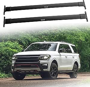 Compatible with 260lb Car Roof Rack Cross Bars for 2018-2024 Ford Expedition/Lincoln Navigator,Heavy Duty Aluminum Crossbar Rooftop Cargo Carrier Luggage Kayak Bike,Exterior Accessories