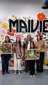 Maivie workshops are all about good company, beautiful florals, and creating a frame you can’t wait to hang up!💐✨ #pressedflowerart #friends #workshop #thingstodo #pressedflowers | Maivie