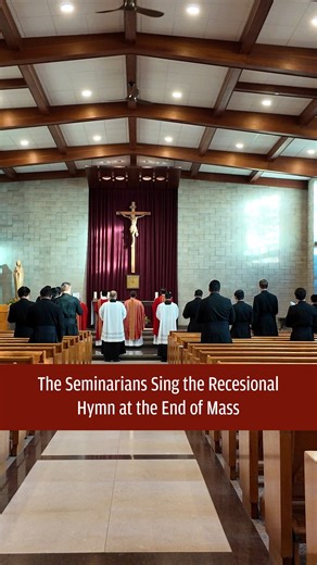 6.6K views · 497 reactions | The Seminarians Sing the Recessional Hymn at the End of Mass | LC Cheshire | Facebook