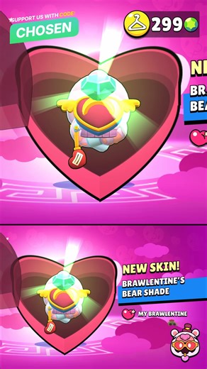 Chosen Network on Instagram: "Brawlentines' Bear Shade Overview! 🔥 Is this skin worth being Legendary? 🤔"