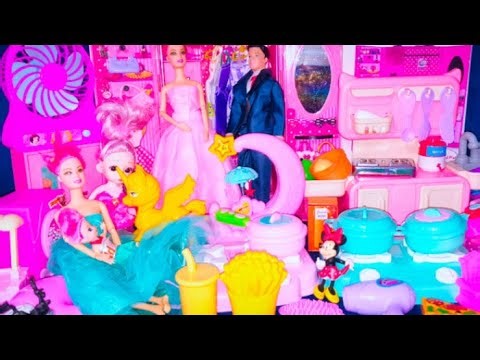 8:36minutes satisfying with hello kitty kitchen sets ASMR l how to play princess kitchen set review