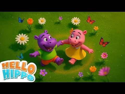 Hippie Dance Time! | Cartoon Dance Fun | Hello Hippo