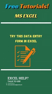 Try this data entry form in excel. #ExcelTips #DataAnalysis #Excel #exceltricks #exceltraining #exceltips #exceltipsandtricks #exceltraining #exceltutorial #excelformulas #msexceltraining #msexceltips #Microsoft #microsoftexcel #msword #mswordtricks #microsoftWord #microsoftexcel #Microsoft365 #GoogleSheets #googlesheetstips #marcusandreno #freelancer #Freelancing #freelancelife #freelancertips #freelancingtips #workfromhome #workfromhomelife #virtual #VirtualAssistant #onlinejobs #reels2024 #re