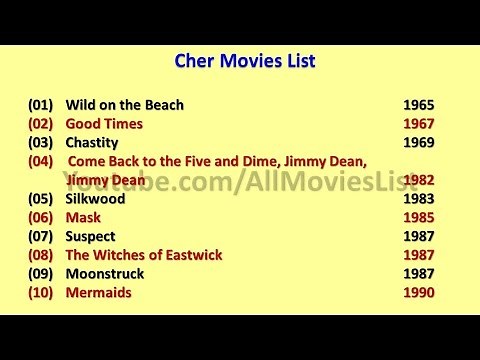Cher Movies List