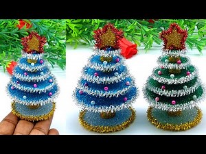 Mini Christmas Tree Tutorial – Easy Paper Tree Making at Home | DIY Christmas Decorations Craft