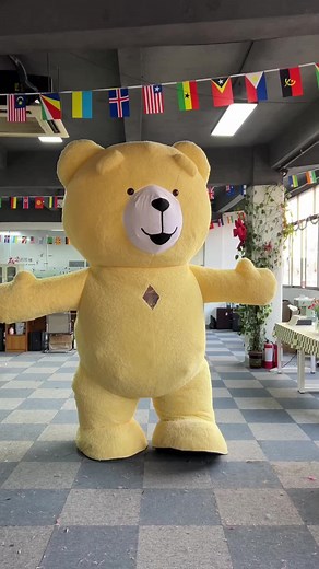 Inflatable Teddy Bear Mascot Costume for Events