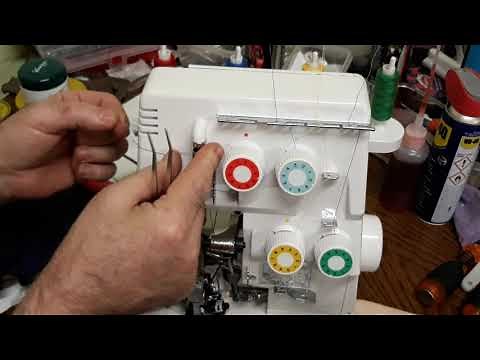 Overlock Nähmaschine - Medion 10685 - Alle Sticharten probieren - تجريب خياطة الماكينة