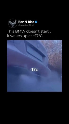 BMW Cold Start at −17°C | This Engine Roars #BMW #ColdStart