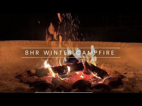 Natural Fire Sounds for Sleep & Relaxation 🔥 8 Hour Seamless Campfire Loop