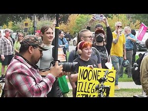 Counter-protesters and ‘Canada First’ rally clash in Toronto