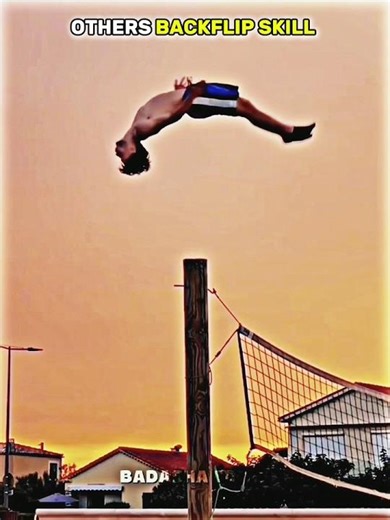 Normal backflip vs highest Backflip ever🥶#shorts #trollfaceedit #backflip #edit #usashorts