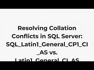 Resolving Collation Conflicts in SQL Server: SQL_Latin1_General_CP1_CI_AS vs. Latin1_General_CI_AS