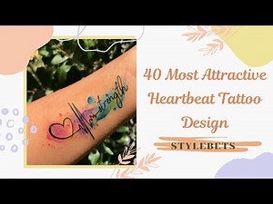 40+ Amazing Heartbeat Tattoo Designs | Small Heartbeat Tattoo Design | Meaningful Heartbeat Tattoo