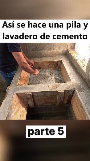 Cómo hacer una pila y lavadero de cemento paso a paso
