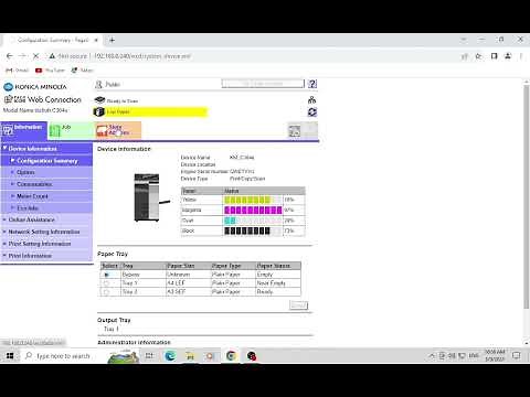 Konica FTP Utility Setting