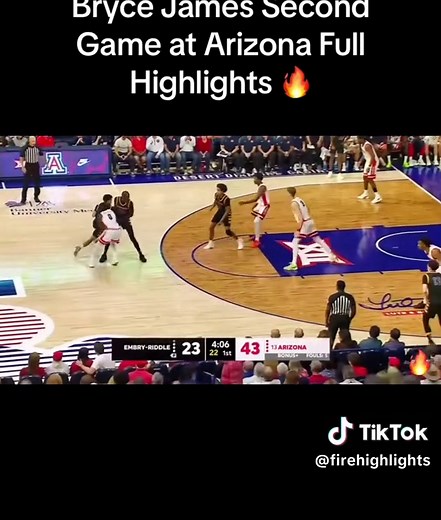 Bryce James Shines in Arizona Basketball Highlights