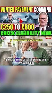 Winter Fuel Payment 2025: £250-£600 Amounts Explained UK