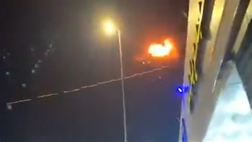 US C-RAM air defense system intercepts incoming munition