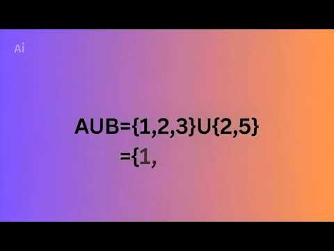 Union intersection| basic #math