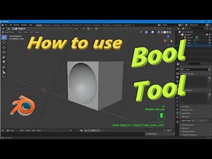How to use BOOL tool addon in BLENDER - Bool Tool in Blender with Arup simple and easy