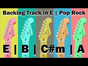 BACKING TRACK in E Major | Pop Rock | 110 Bpm