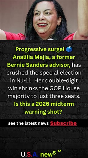 Progressive Wins NJ House Seat! 🗳️ #shorts #USA #NEWS