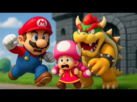 Mario Races to Save Toadette! 💔⚡ Super Mario Odyssey Story