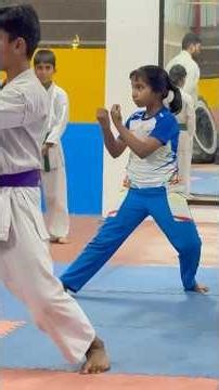 🥋Practising Kumite Heian Yondan by kids🥋💯#shortsfeed #kata #karatekid