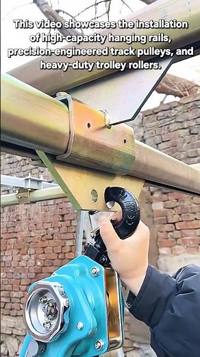 Heavy-Duty Industrial Sliding Door Track & Roller System Installation