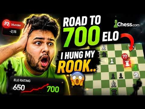 Road to 700 ELO ♟️ | Episode 1 – I Hung My ROOK 😭