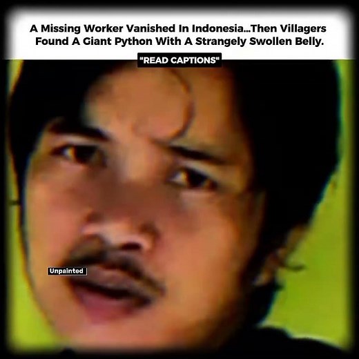 A missing worker vanished in Indonesia then villagers found a giant python with a strangely
