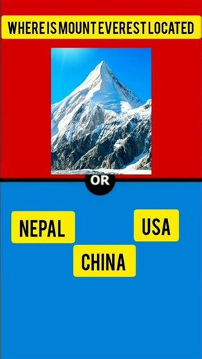 where is mount Everest located do you know