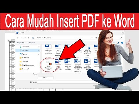 How to insert PDF files into Word 2007, 2010, 2013, 2016, and 2016