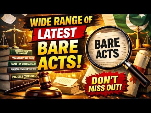 All New & Updated Bare Acts | Essential Laws for Lawyers & CSS #bareact #law