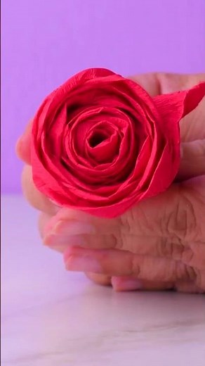 Petals made with love! 💖🌹 These crepe paper roses are timeless!