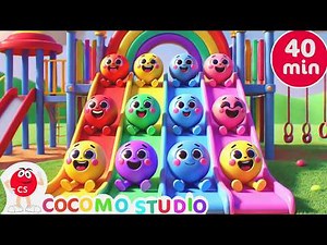Color Slide & Surprise Colors 🌈 | 45 Minutes Educational Kids Video