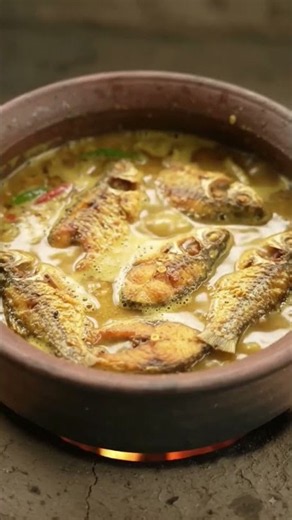 Fish curry with mustard seeds🤤🐟 #recipe #viralshorts
